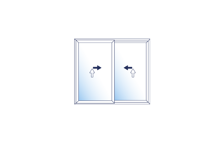 Two sliding vents.