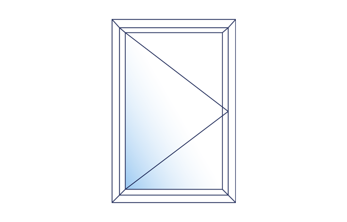 Side hung, outward opening