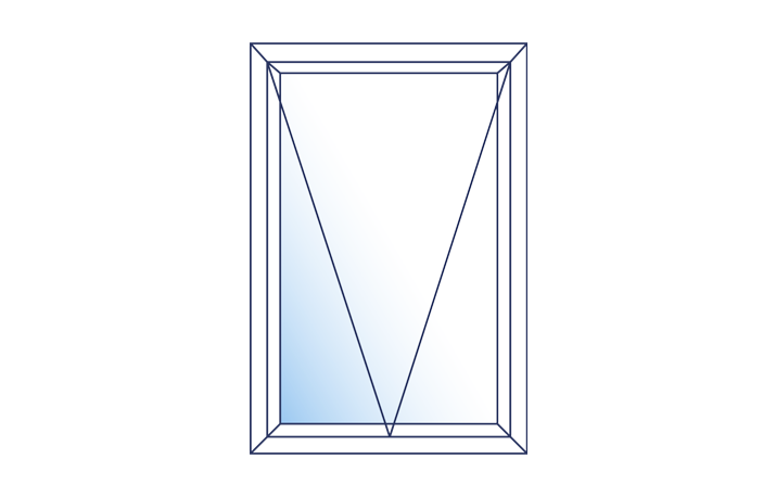 Top hung, outward opening