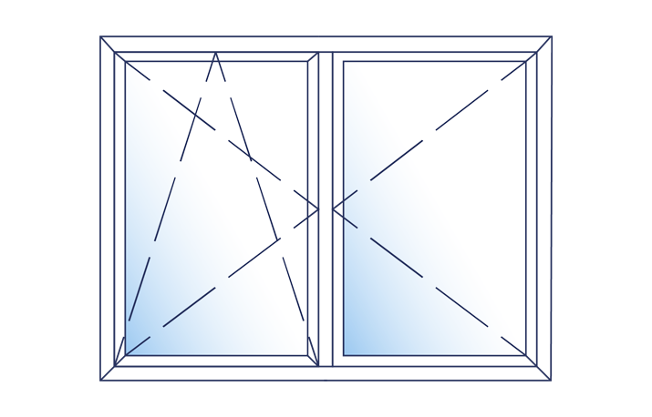 Turn/tilt with side hung, inward opening