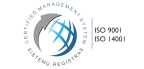 ISO9001, ISO 14001 certificate