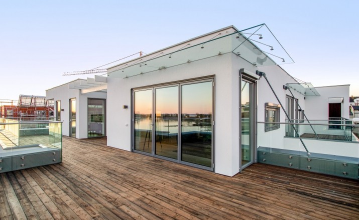 Folding entrance doors