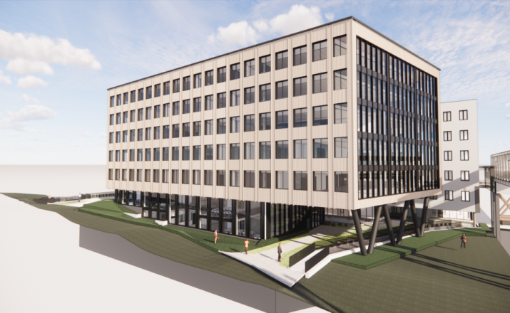 Aluminiumsglassfasader for 'OCCI Lamell 4'-prosjektet i Oslo