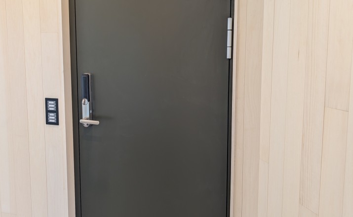 Strømmen full aluminium entrance door