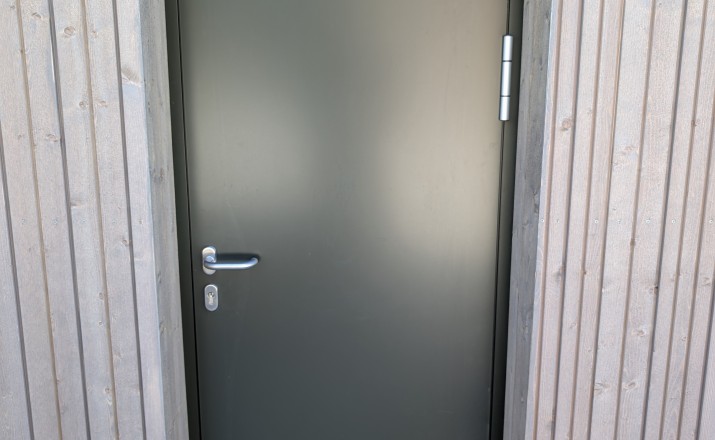 Strømmen full aluminium exterior door